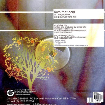 James Talk : Love That Acid (12")
