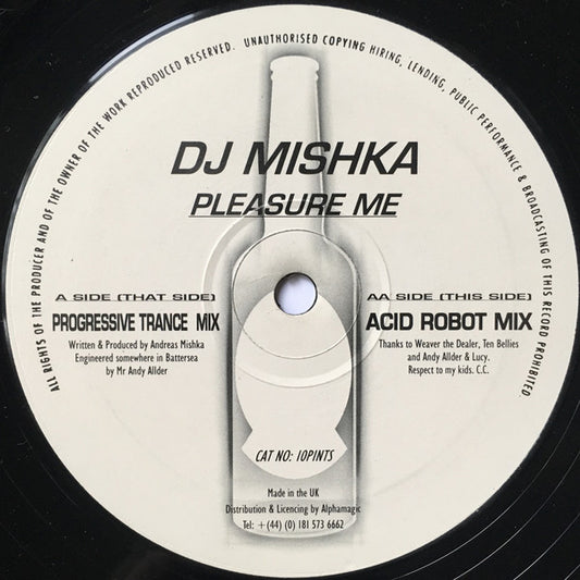 DJ Mishka : Pleasure Me (12", Bla)