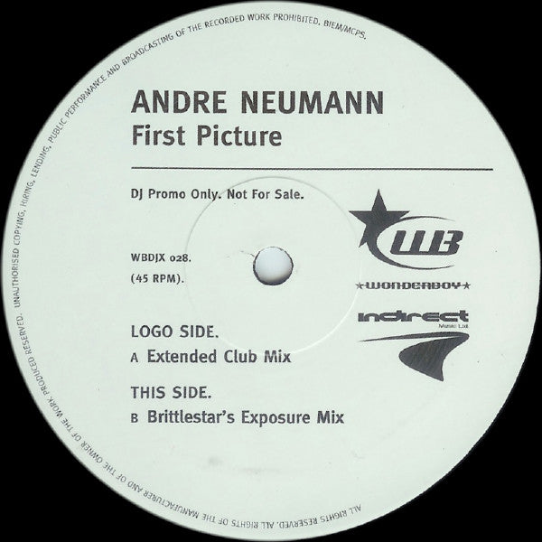 Andre Neumann : First Picture (12", Promo)