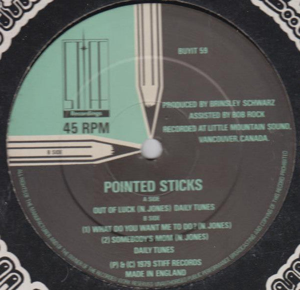 The Pointed Sticks : Out Of Luck (12")