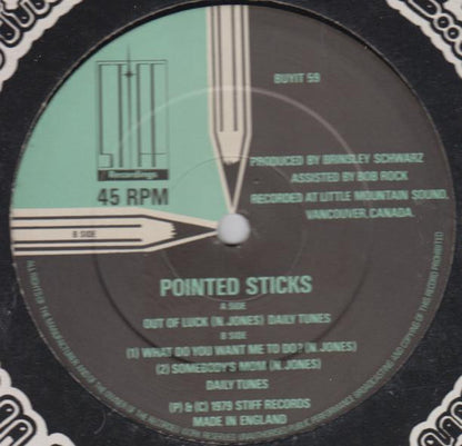The Pointed Sticks : Out Of Luck (12")