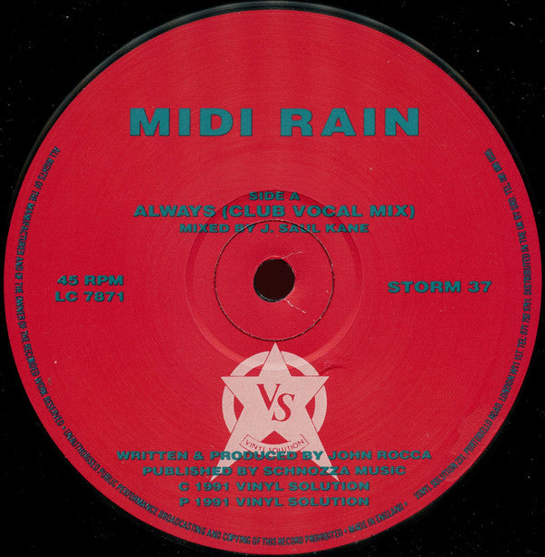 Midi Rain : Always (12", Single)