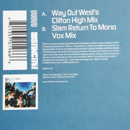 Way Out West : Don't Forget Me (12", Single)