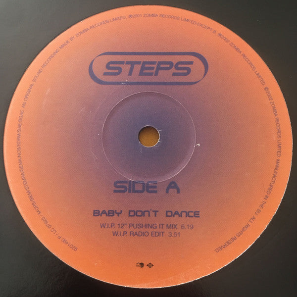 Steps : Baby Don't Dance (12", Promo)