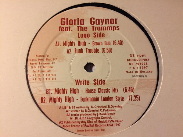 Gloria Gaynor and The Trammps : The Mighty High (12")