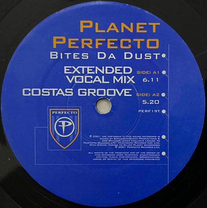 Planet Perfecto : Bites Da Dust (12", Promo)