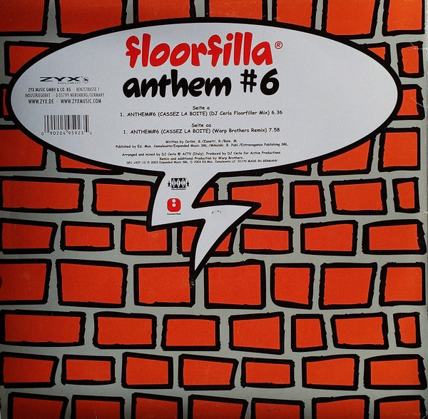 Floorfilla : Anthem #6 (Cassez La Boite) (12", Single)