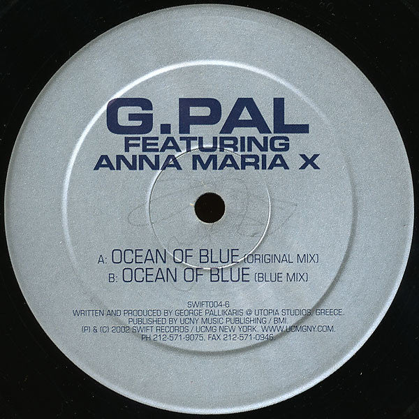 G.Pal* Featuring Anna Maria X : Ocean Of Blue (12")