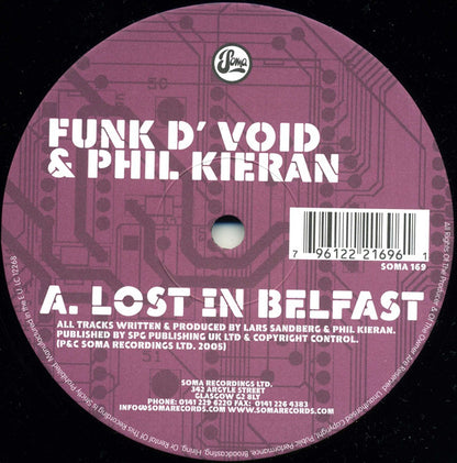 Funk D'Void & Phil Kieran : Lost In Belfast / Black Worm (12")