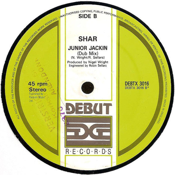 Shar : Junior Jackin (12")