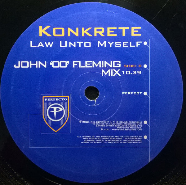 Konkrete : Law Unto Myself (12")