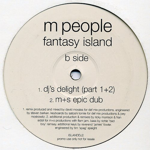 M People : Fantasy Island (12", Promo)