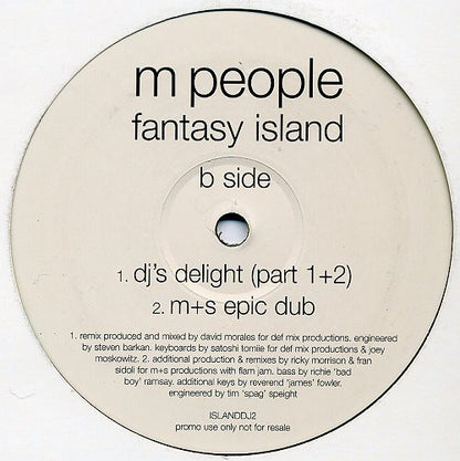M People : Fantasy Island (12", Promo)