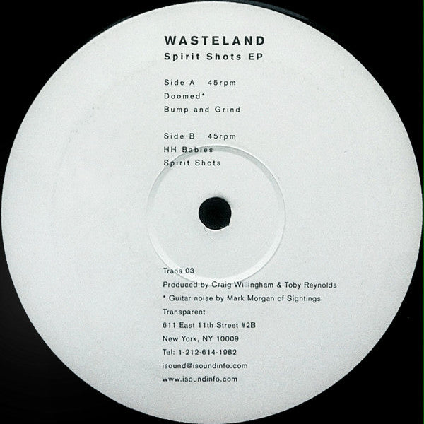 Wasteland (3) : Spirit Shots EP (12", EP)