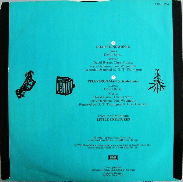 Talking Heads : Road To Nowhere (12", Single, Bla)