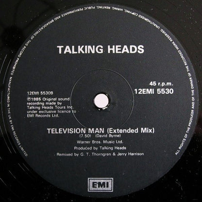Talking Heads : Road To Nowhere (12", Single, Bla)