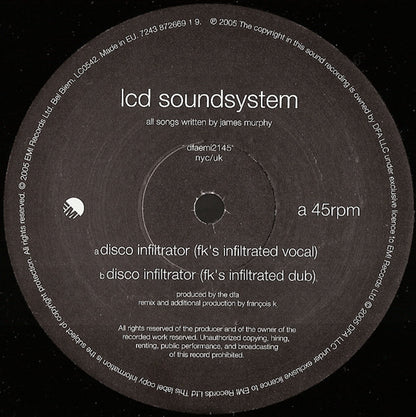 LCD Soundsystem : Disco Infiltrator (Remixes) (12")