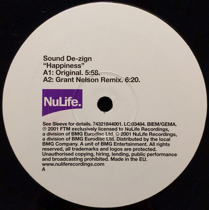 Sound De-Zign : Happiness (12")