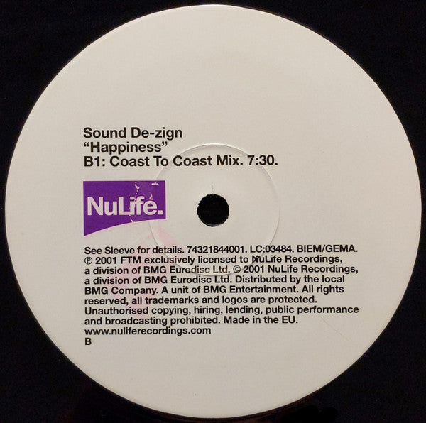 Sound De-Zign : Happiness (12")