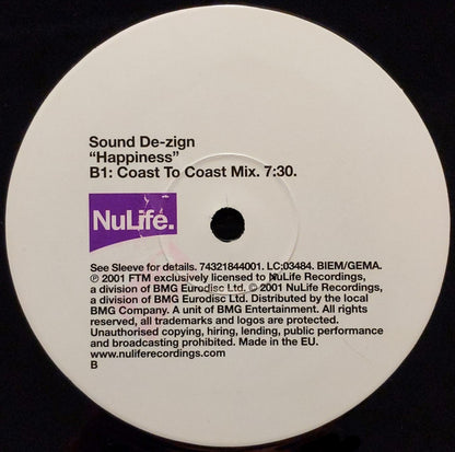 Sound De-Zign : Happiness (12")