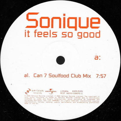 Sonique : It Feels So Good (12", Single)
