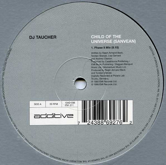DJ Taucher* : Child Of The Universe (Sanvean) / Flüssig (12", Single)
