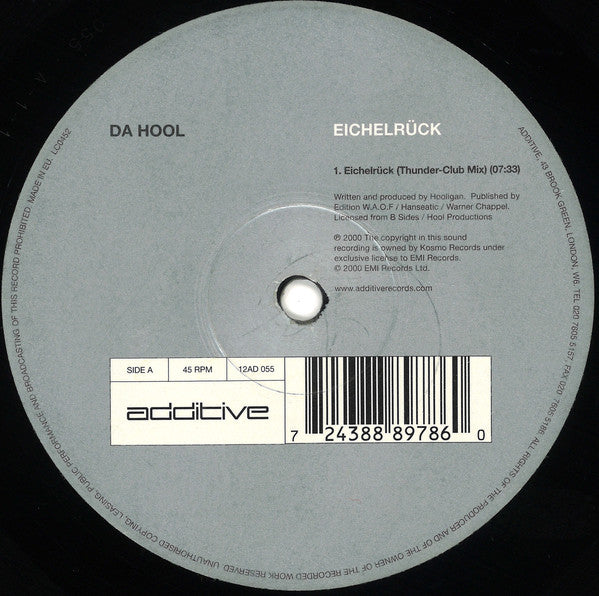 Da Hool : Eichelrück (12")