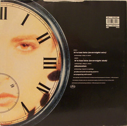Quartz (2) Introducing Dina Carroll : It's Too Late (12", Single)