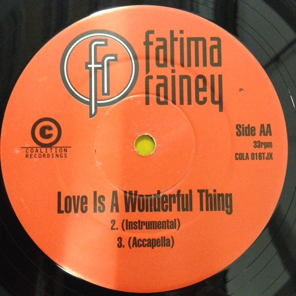 Fatima Rainey : Love Is A Wonderful Thing (12", Promo)