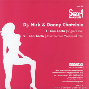 Nick & Danny Chatelain : Con Tacto (12")