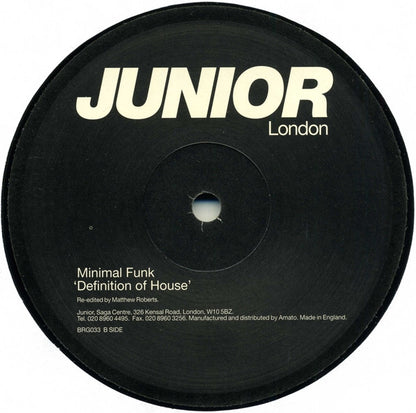 Minimal Funk : Definition Of House (12")