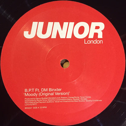 B.P.T. Feat. DM Binxter : Moody (12")