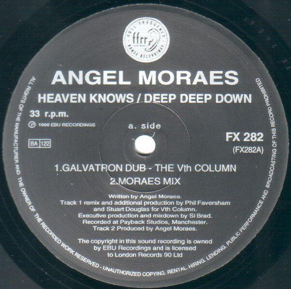 Angel Moræs* : Heaven Knows / Deep Deep Down (12")