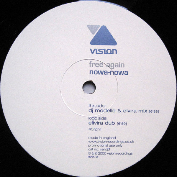 Nowa-Nowa : Free Again (2x12", Promo)