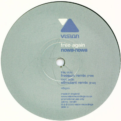 Nowa-Nowa : Free Again (2x12", Promo)