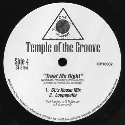 Temple Of The Groove : Treat Me Right (2x12")