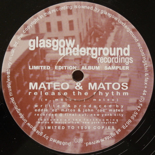 Mateo & Matos : Release The Rhythm / Happy Feelin' (12", Ltd, Smplr)