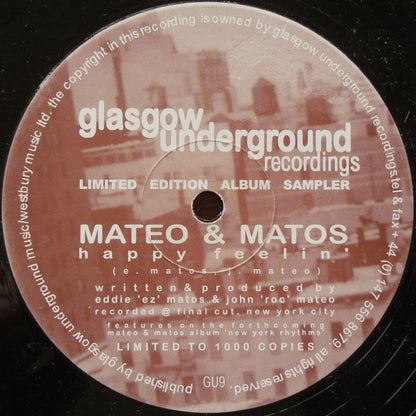 Mateo & Matos : Release The Rhythm / Happy Feelin' (12", Ltd, Smplr)