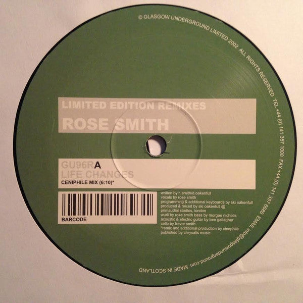 Rose Smith : Life Changes (Remixes) (12")