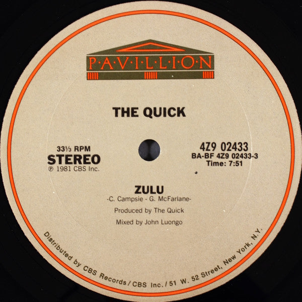 The Quick : Zulu (12")