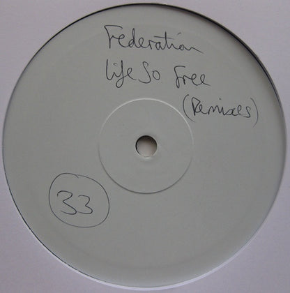 The Federation : Remix E.P. (10", EP, W/Lbl)
