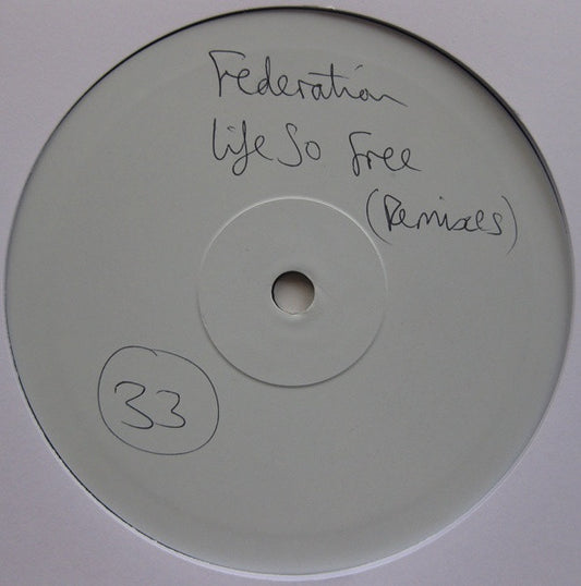 The Federation : Remix E.P. (10", EP, W/Lbl)