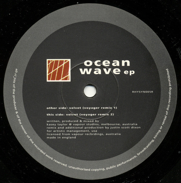Ocean Wave : Ocean Wave EP (Voyager Remixes) (12", EP, Dis)