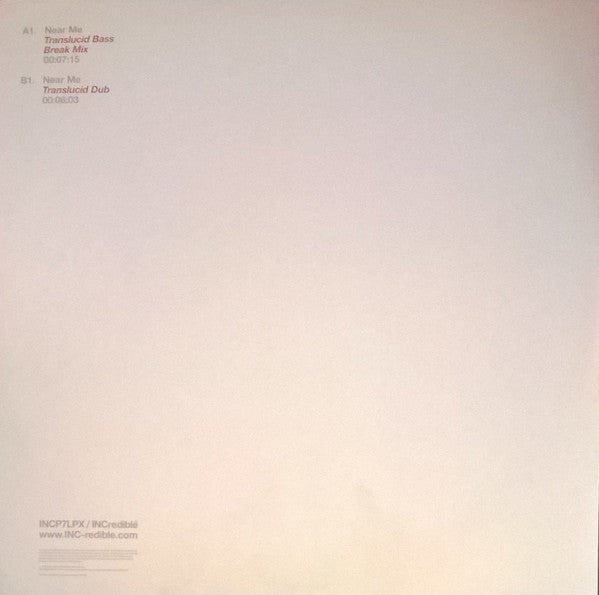 Smudge & Smith : Near Me (12", Promo)