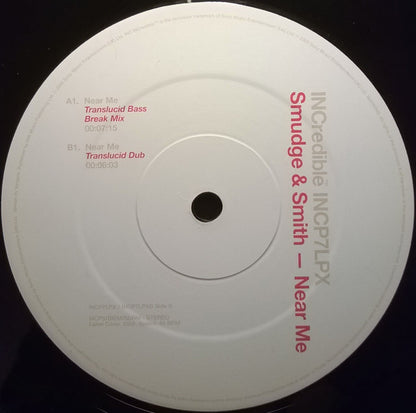Smudge & Smith : Near Me (12", Promo)