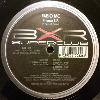 Fabio MC : Prisma E.P. (12", EP)