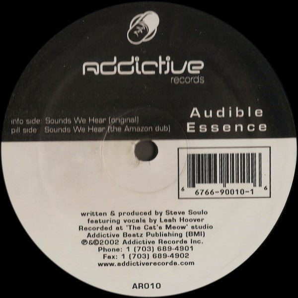 Audible Essence : Sounds We Hear (12")
