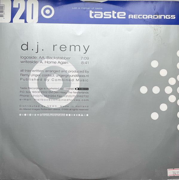 DJ Remy : Home Again / Backstabber (12")