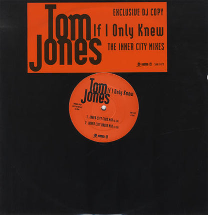 Tom Jones : If I Only Knew (The Inner City Mixes) (12", Promo)