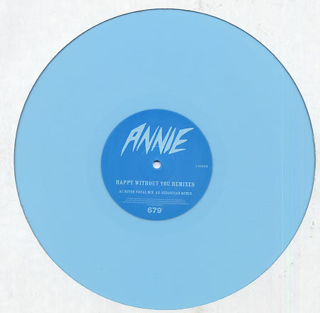 Annie : Happy Without You (Remixes) (12", Blu)